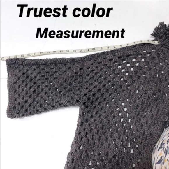 Crochet cottagecore long line duster cardigan - Picture 10 of 13